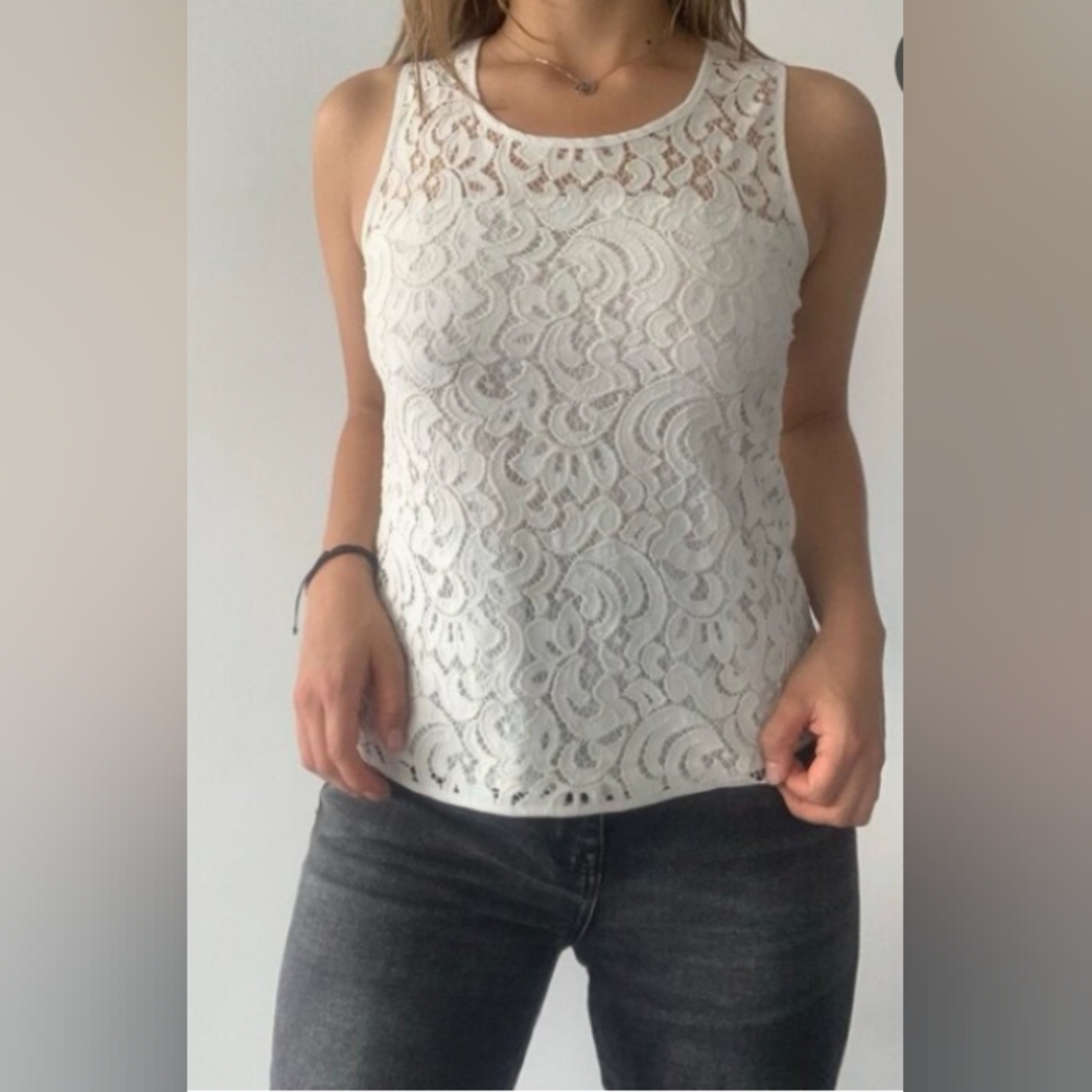 Knit lace blouse
